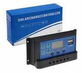 REGULATOR ŁADOWANIA PANEL LCD 12V 24V 10A  kontroler solarny "1140"