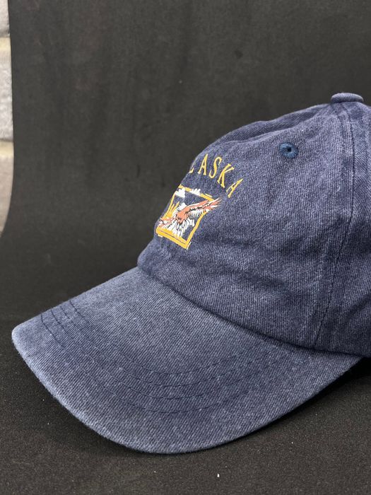 Nowa granatowa czapka z daszkiem bawełniana Alaska vintage unisex