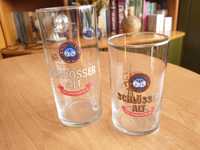 2 stare okolicznościowe szklanki z Browaru Schlosser Alt