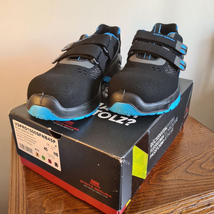 Sapatilhas de trabalho com biqueira de proteção