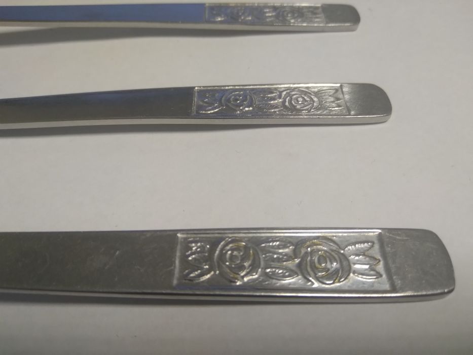 Widelce Gerlach wzór Róże 6 sztuk Vintage Prl