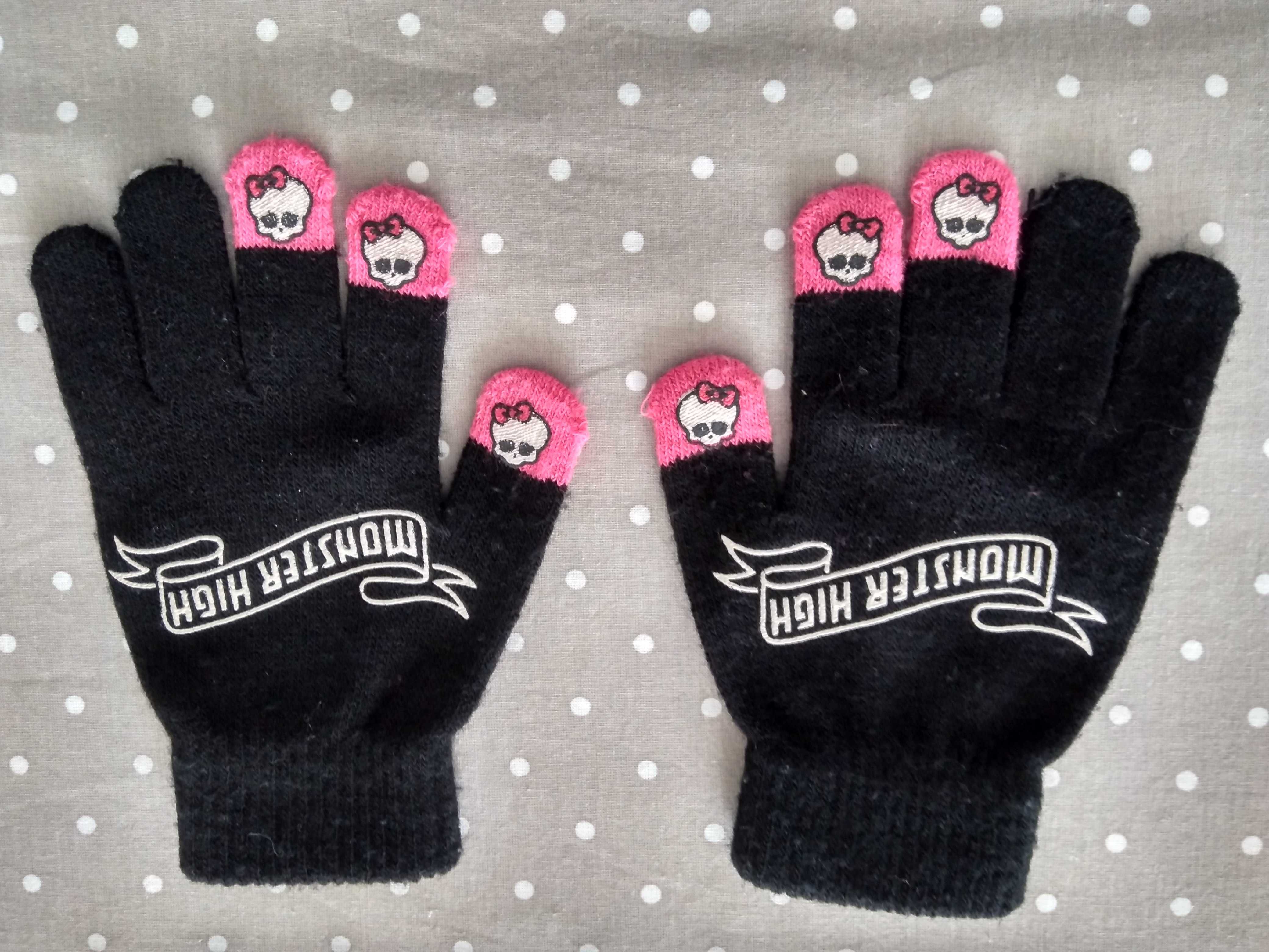 Conjunto de Capa para a chuva Luvas e Gorro das Monster High