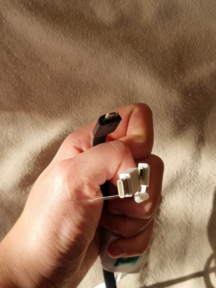 Zestaw kabli kabel Lightning USB micro usb c apple bransoletka kabelek