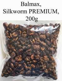 Balmax, Suszone larwy jedwabnika PREMIUM / Silkworm PREMIUM / 400g.