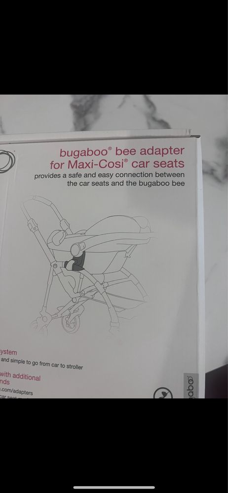 Bugaboo BeeS adapters Maxi Cosi car seat