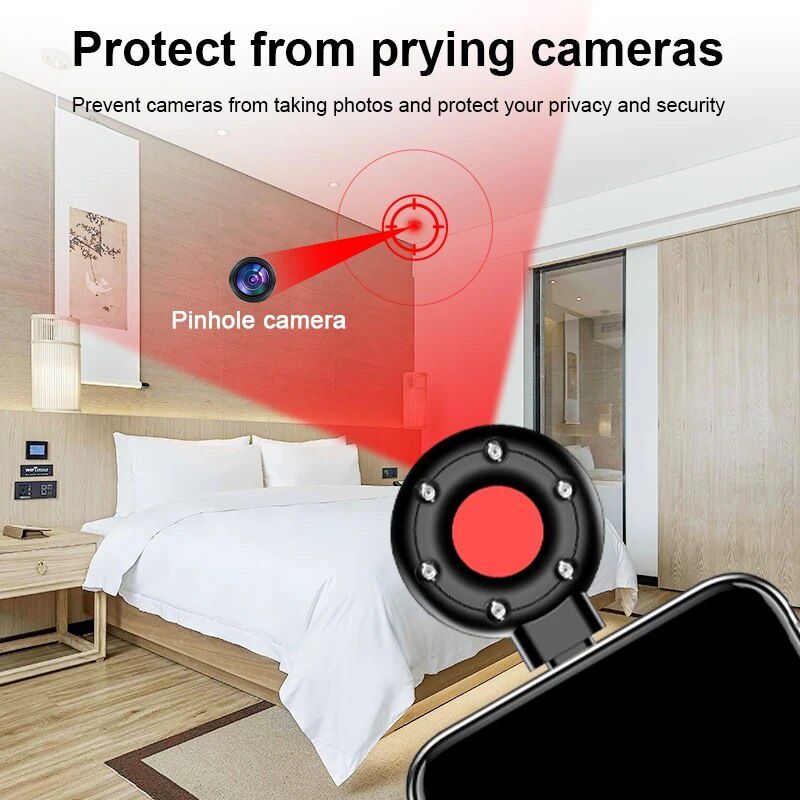 Detetor de câmara oculta infravermelho conexão iPhone NOVO