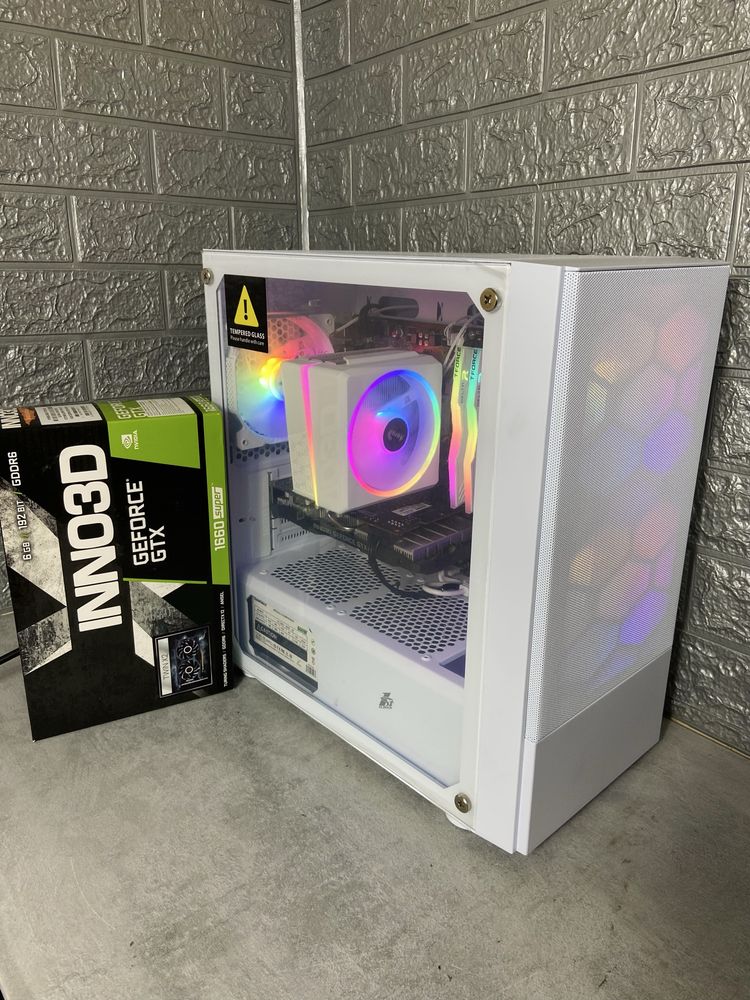 Игровой компьютер,ПК(Ryzen 5 5500,DDR4 16GB,GTX 1660 SUPER,M2 512GB)
