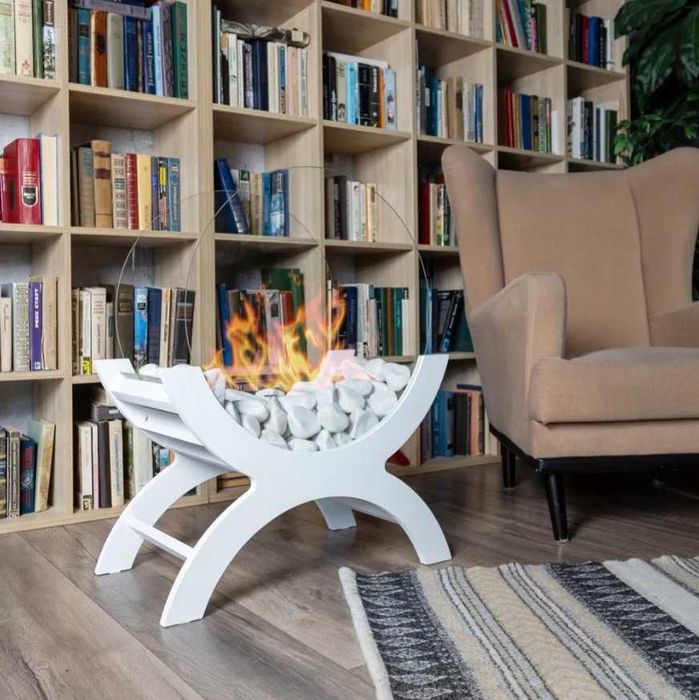 Підлоговий біокамін Hafland для освітлення (БЕЗ ДИМУ), биокамин