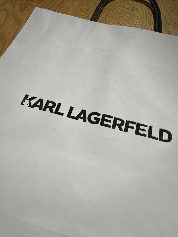 Torba papierowa karl lagerfeld mała biała