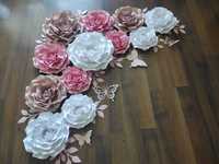 Kwiaty Chanel zestaw 3D z papieru