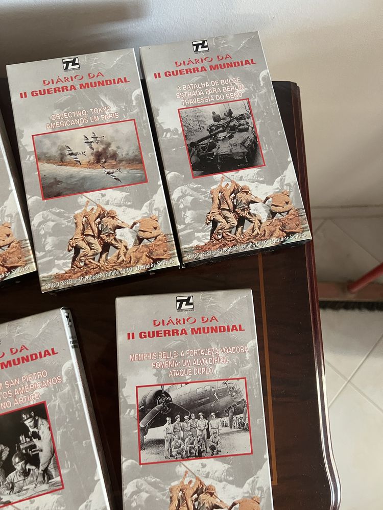 Diario II guerra mundial - lusomundo coleção completa vhs