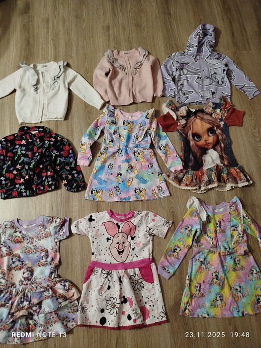 Zestaw ubranek dla dziewczynki rozm 104/110