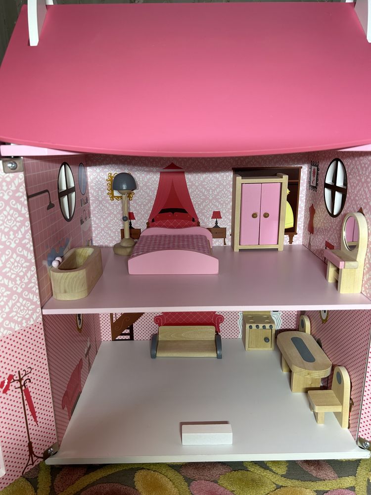 Ляльковий будинок Janod з меблями, ідеальний стан
