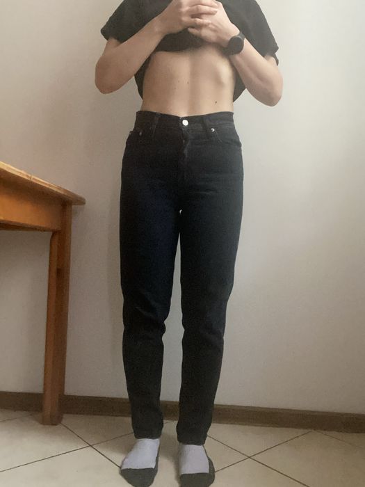 Jeansy z wysokim stanem Calvin Klein Jeans