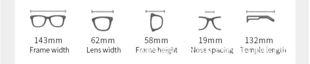 Okulary super design -kwadrat