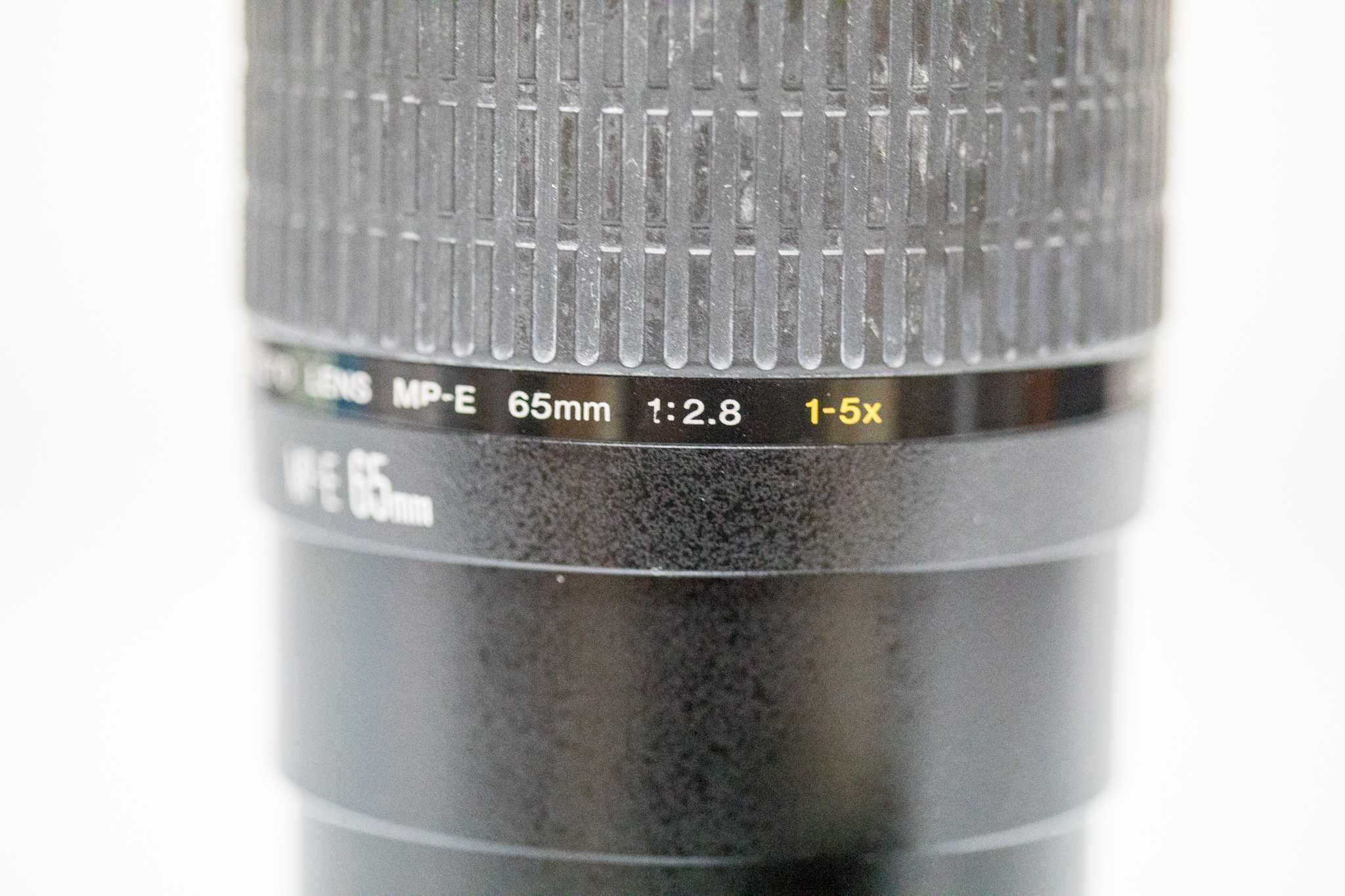 Canon MP-e 65mm f2.8 Macro x1 a x5