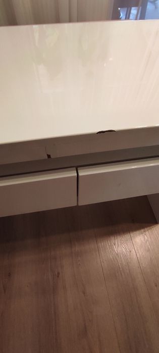 Konsola LED Baita cosmos biały połysk 100x80