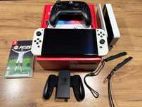 Konsola Nintendo Switch OLED + GamePad Nintendo Afterglow Wave + FC25