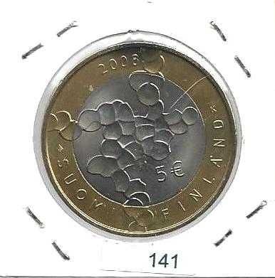 Finlândia - 5 Euros - 2008  - "Ciência e Pesquisa Finlandesas" - Moeda