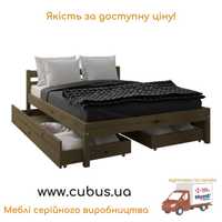 Ліжко двоспальне дерев'яне Міранті