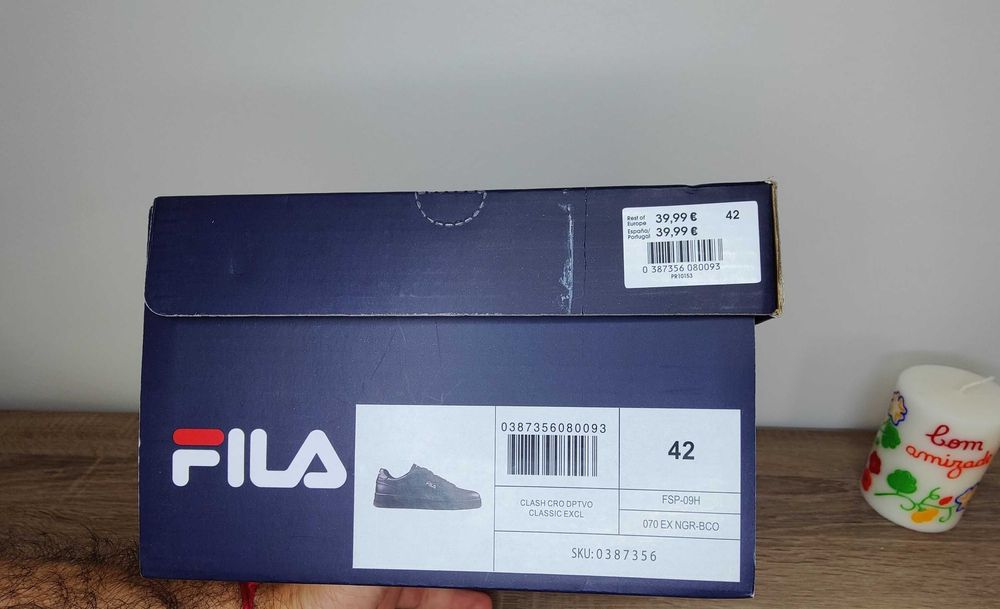 Sapatilhas Fila Clash Homem Preto (42)