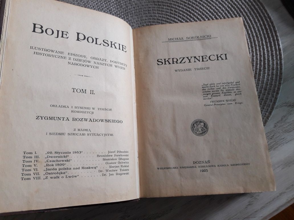 Książka Boje Polskie Michał Sokolnicki r.wyd.1925