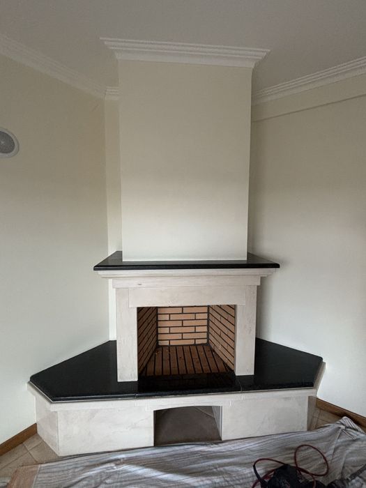 Lareira (pedra exterior e interior)