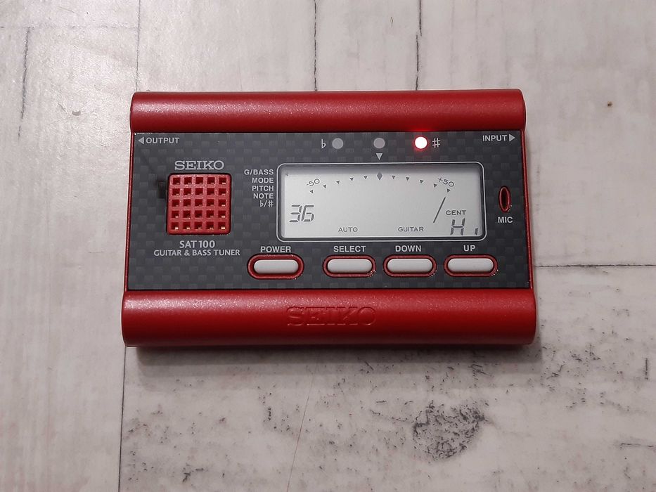 Tuner Gitarowy SEIKO-precyzyjny stroik do gitary,basu-lub dodam Gratis
