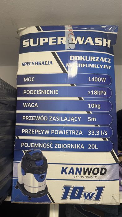 Odkurzacz Piorący Kanwod HOME 2000 W (Mokro/Sucho) - malt „przebieg”