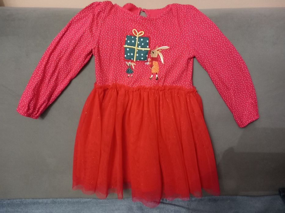Sukienka z tiulem świąteczna r.122