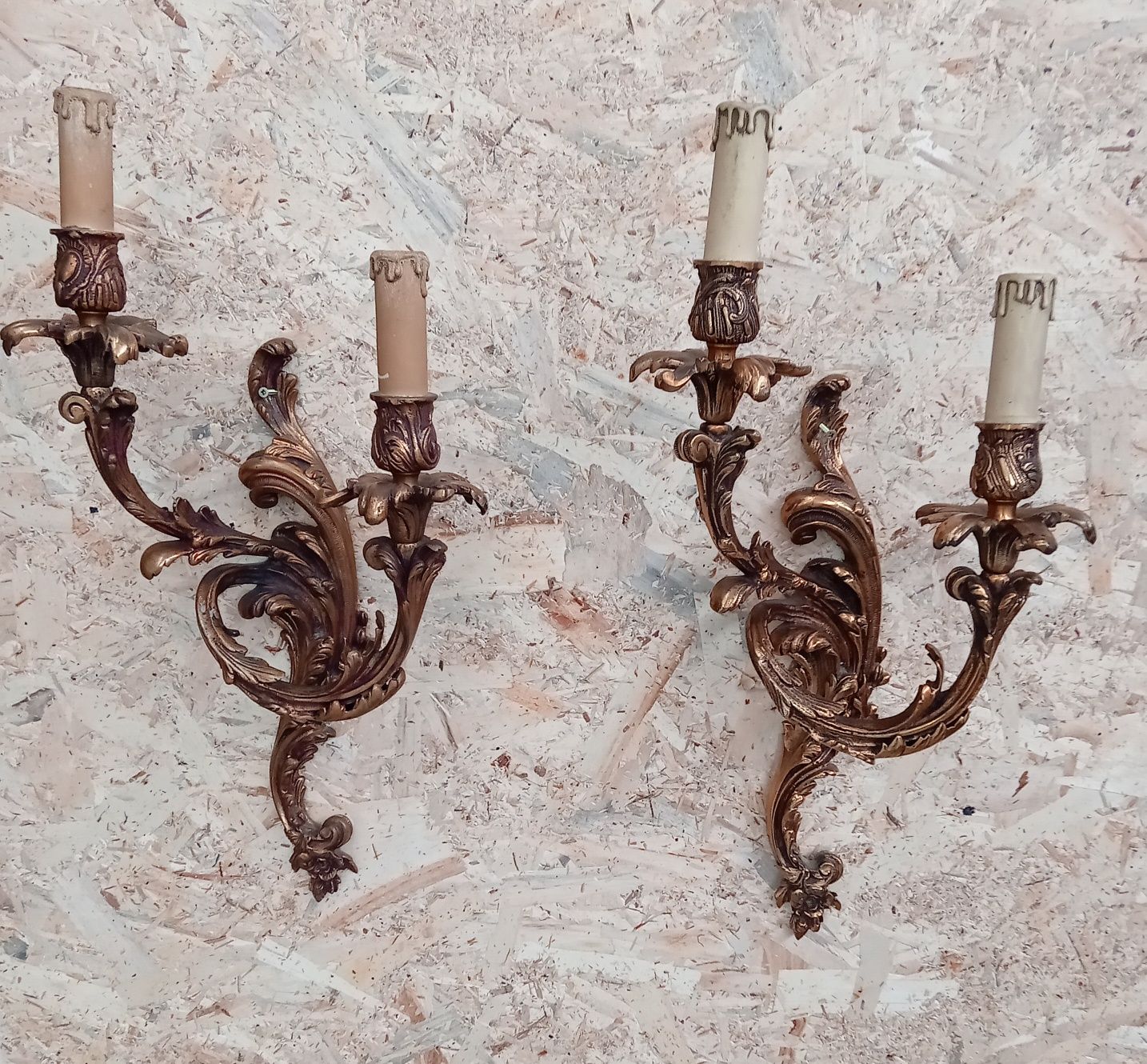 Par apliques bronze