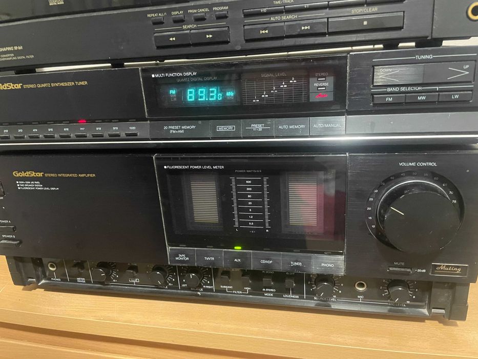 Wzmacniacz Goldstar GSA-9320 + Tuner + CD JVC