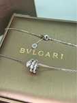 Золотое Колье в стиле BVLGARI Serpenti с бриллиантами 0.63ct