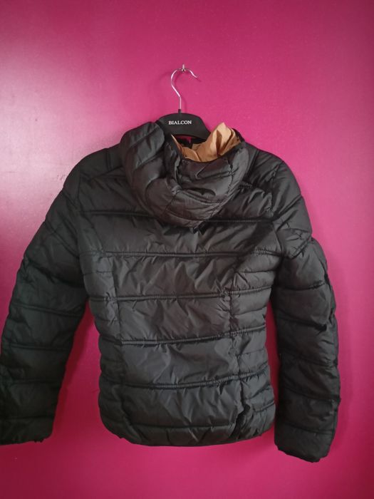 Kurtka dwustronna czarno- beżowa