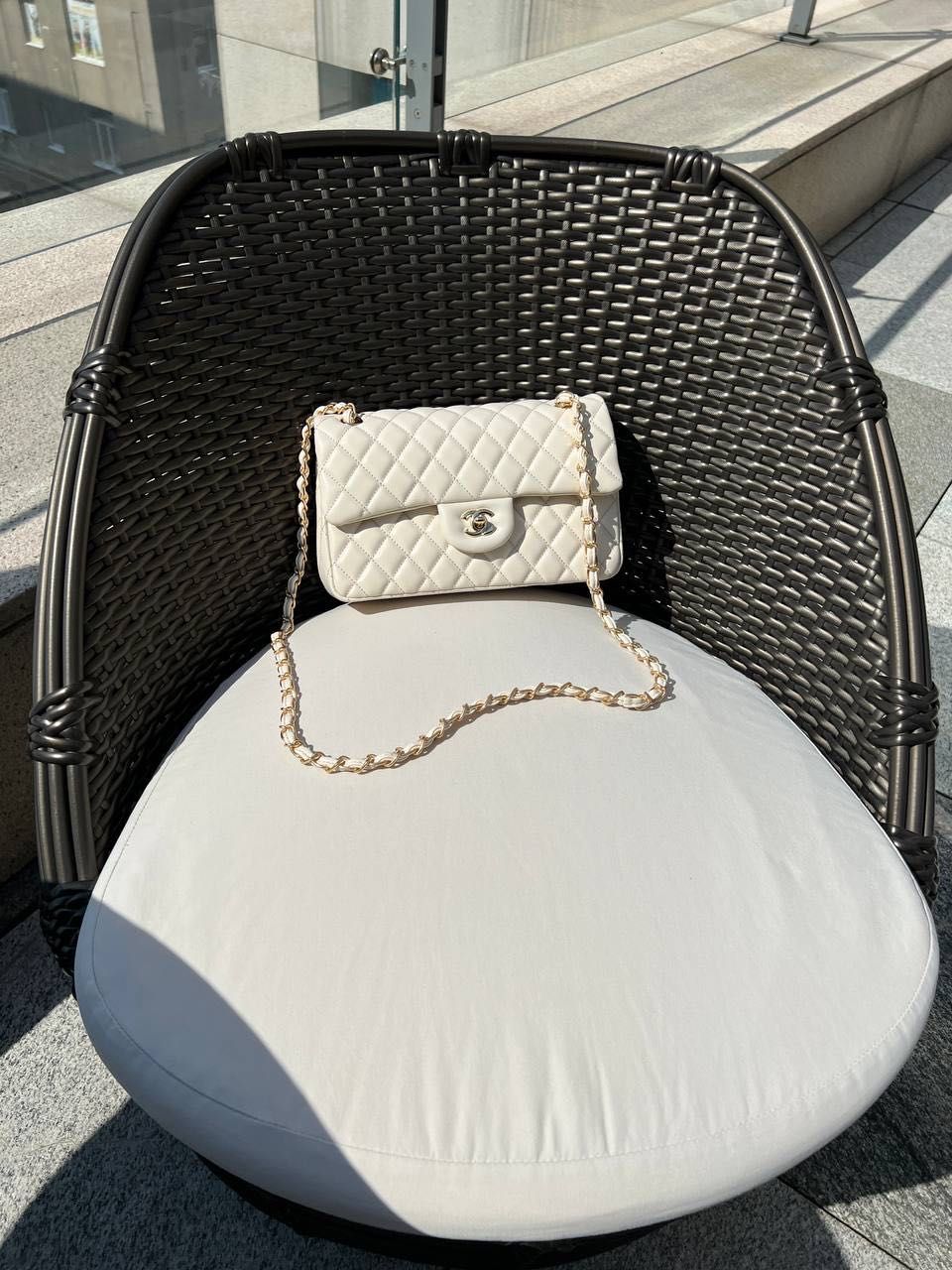 Нова сумка жіноча Chanel 25 з документами (milk)
