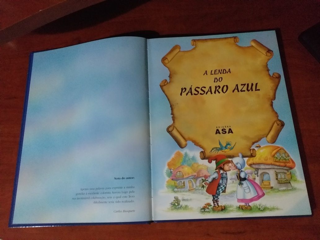 Livro "A Lenda do Pássaro Azul"