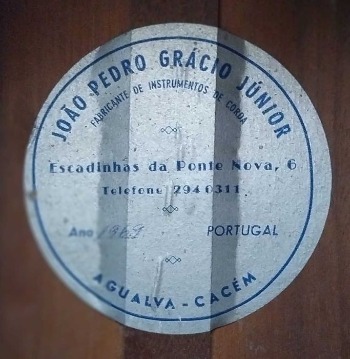Baixo acústico de colecção - Grácio 1969