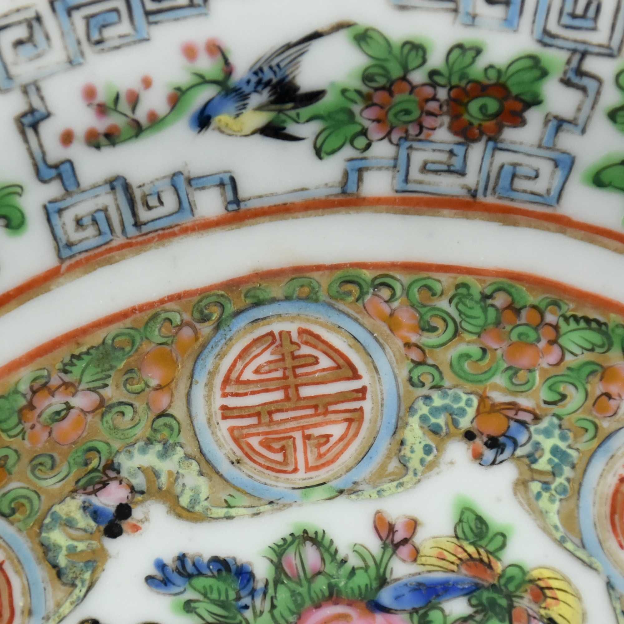 Covilhete / Cinzeiro porcelana da China, decoração Mandarim, séc. XIX