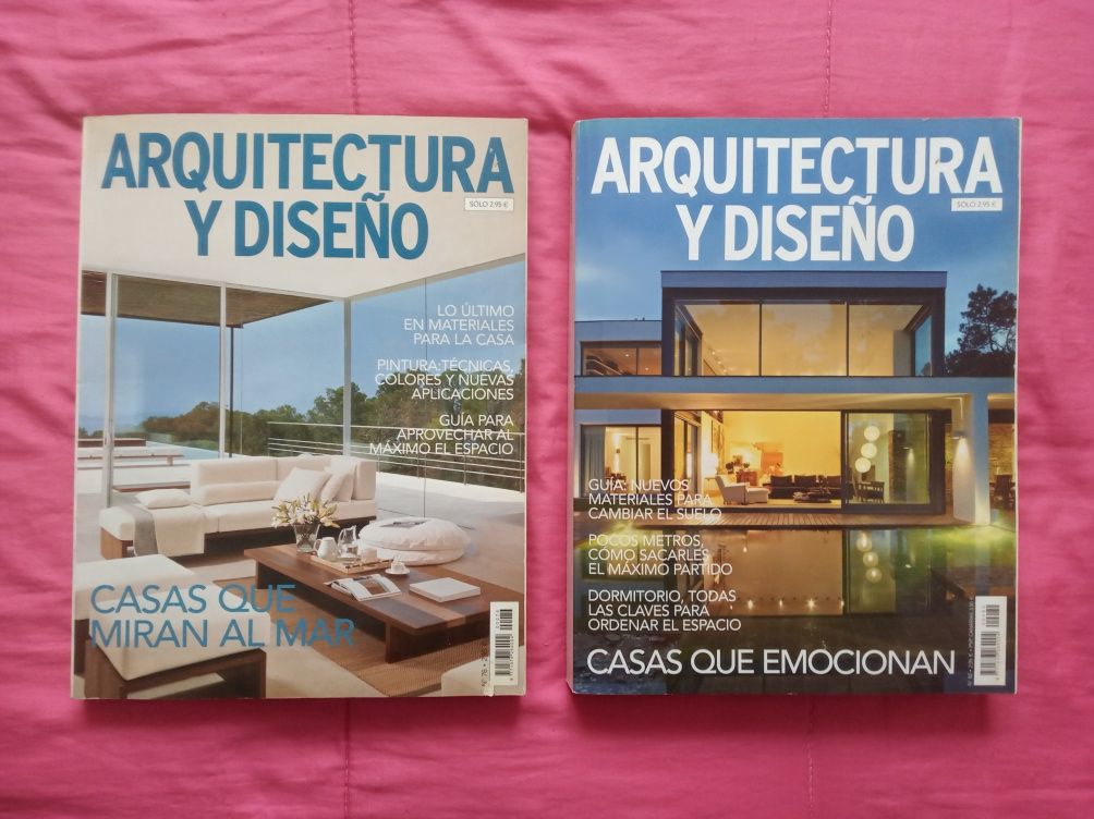 2 livros ARQUITETURA Y DISENHO