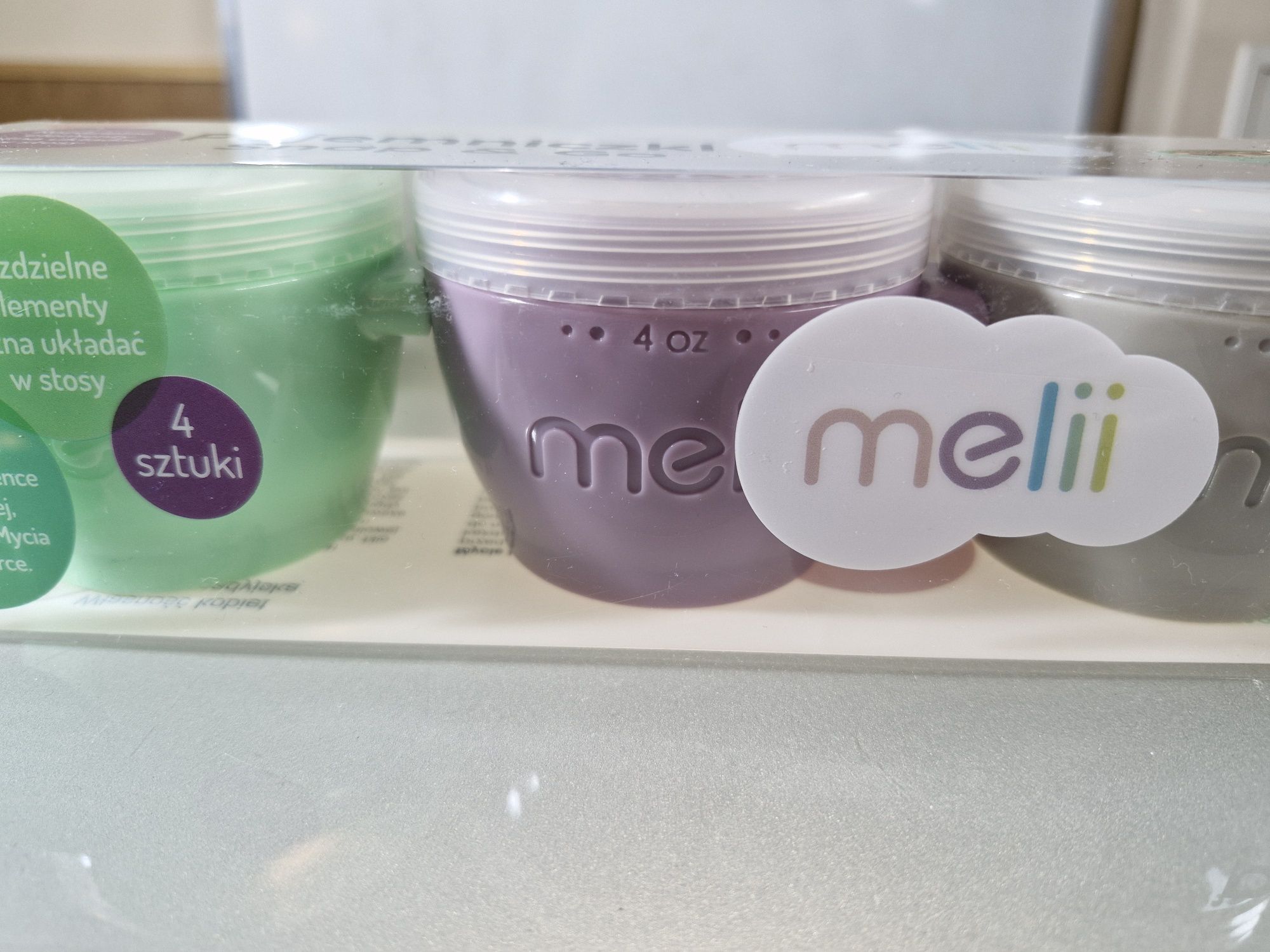 Zestaw Pojemników Kapsuły Snap&Go Melii Kolorowe 4x118 ml