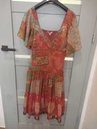 Debenhams sukienka tunika 100 jedwab naturalny Silk XS s m