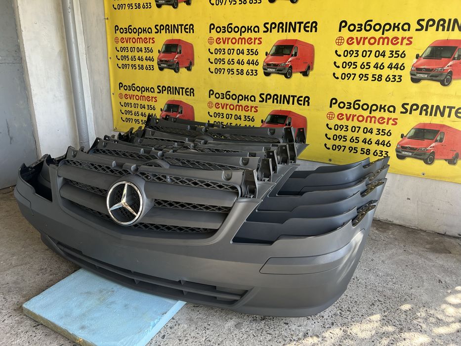 бампер передній віто w639 рестайлінг vito viano