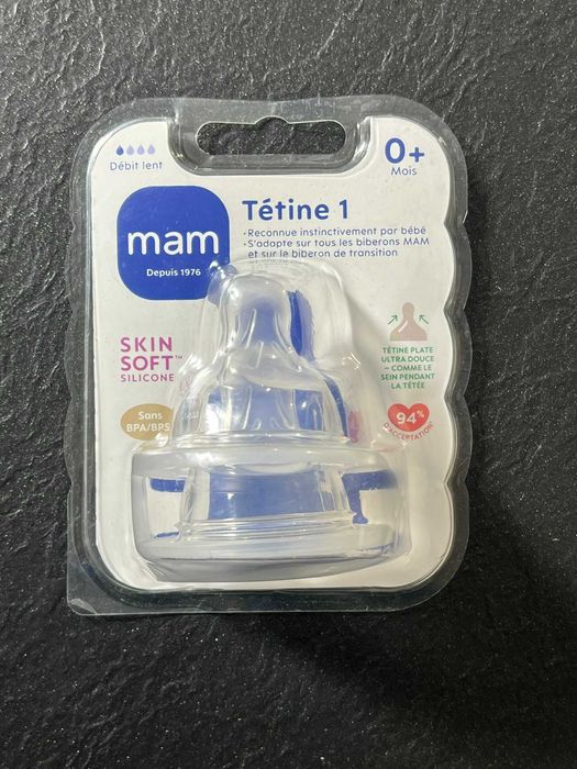 Smoczek do butelki dla niemowląt MAM 0+ miesięcy 2 sztuki