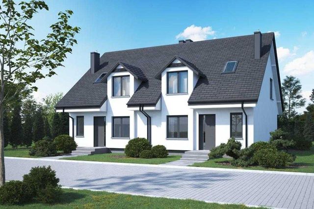 Dom w zabudowie bliźniaczej / dom bliźniak 110m2, Wawrów