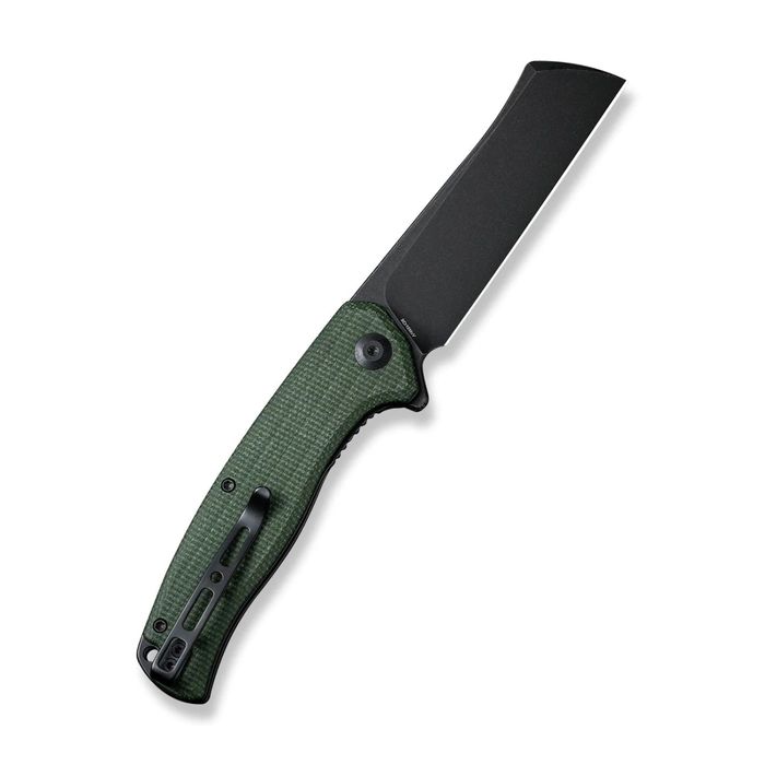Nóż składany Sencut Traxler Green Canvas Micarta, Black Stonewashed