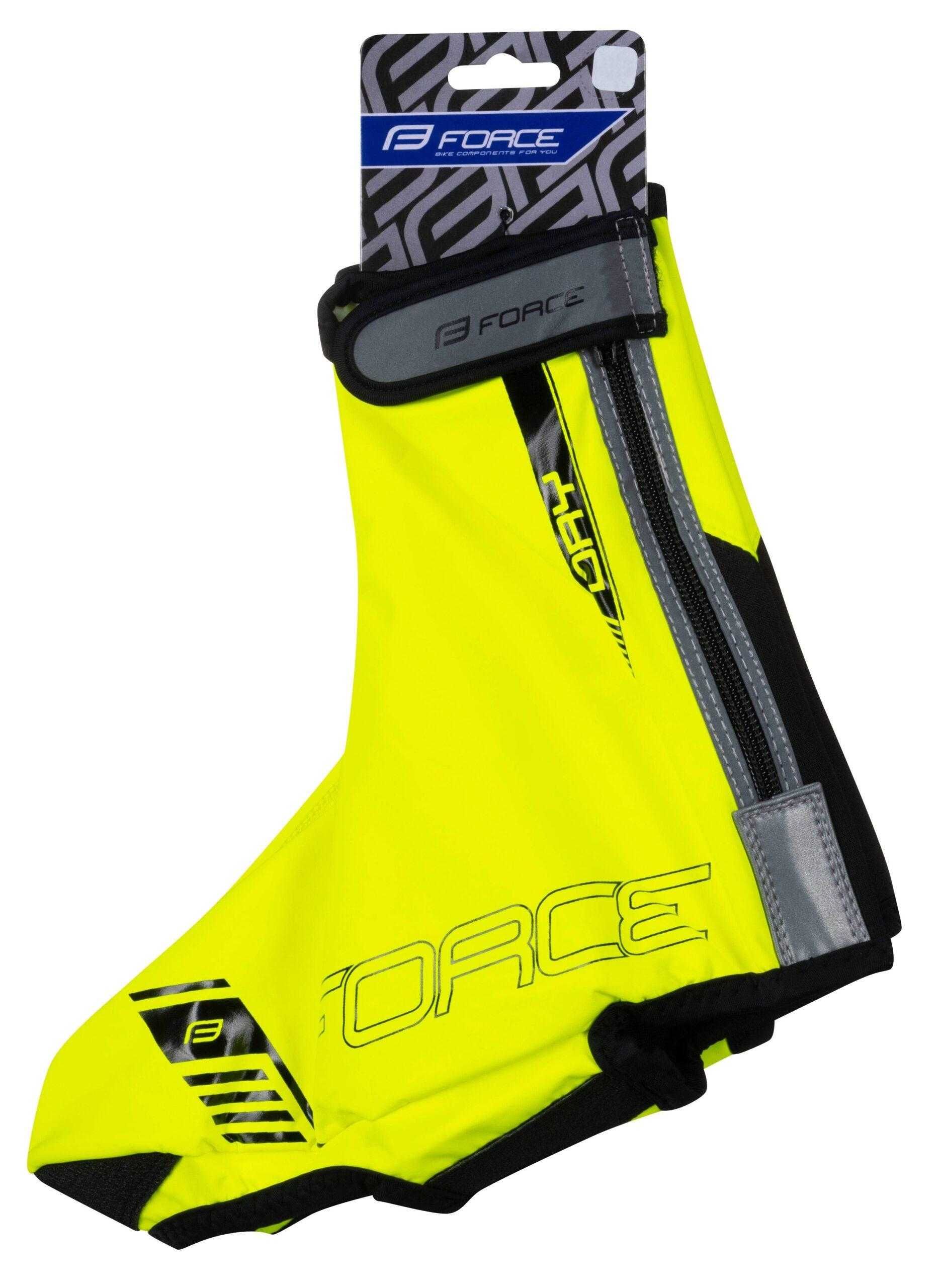 NOWE Ochraniacze na buty rowerowe FORCE PU DRY ROAD r.XXL