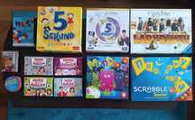Gry planszowe Labirynt Harry Potter, 5 sekund, Scrabble, Monstars