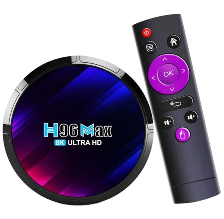 H96 MAX RK3528 4GB/32GB Android 13 Preto – Android TV **Novo