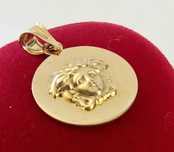 Przewieszka złota na łańcuszek Versace 14 k 585