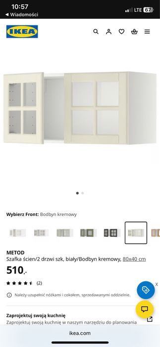 Bodbyn Szafka kuchenna Ikea wiszaca stojaca z szufladami